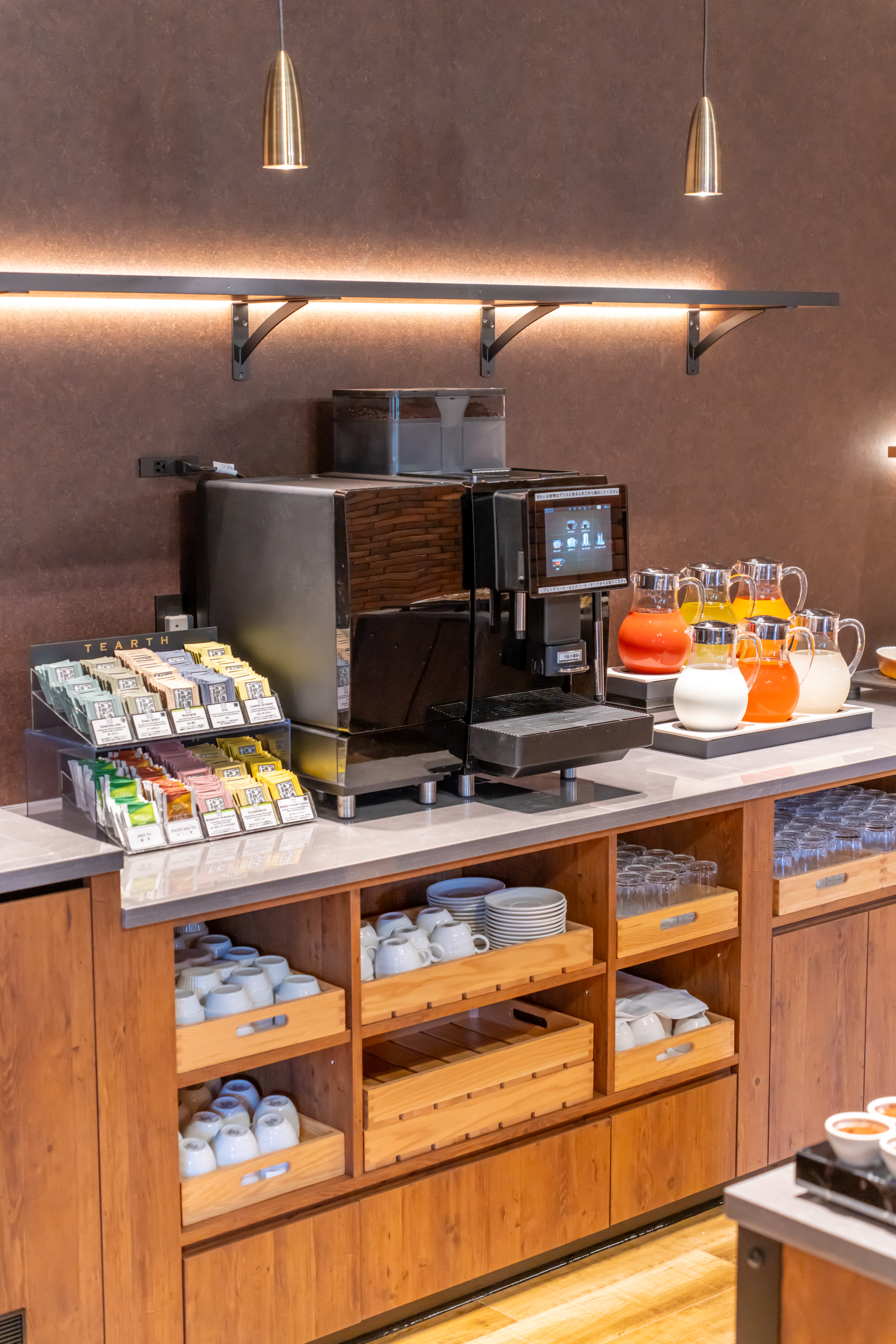 朝食バイキング　ドリンクコーナー