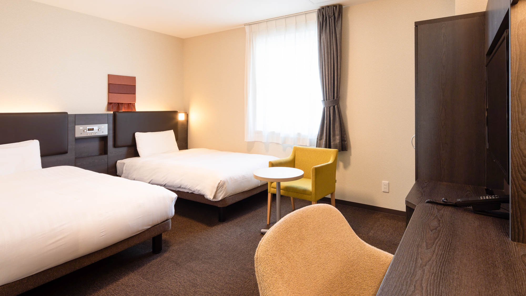 【2ベッドルーム】ツインスタンダード◆ベッド幅123m×2台◆広さ22~24平米