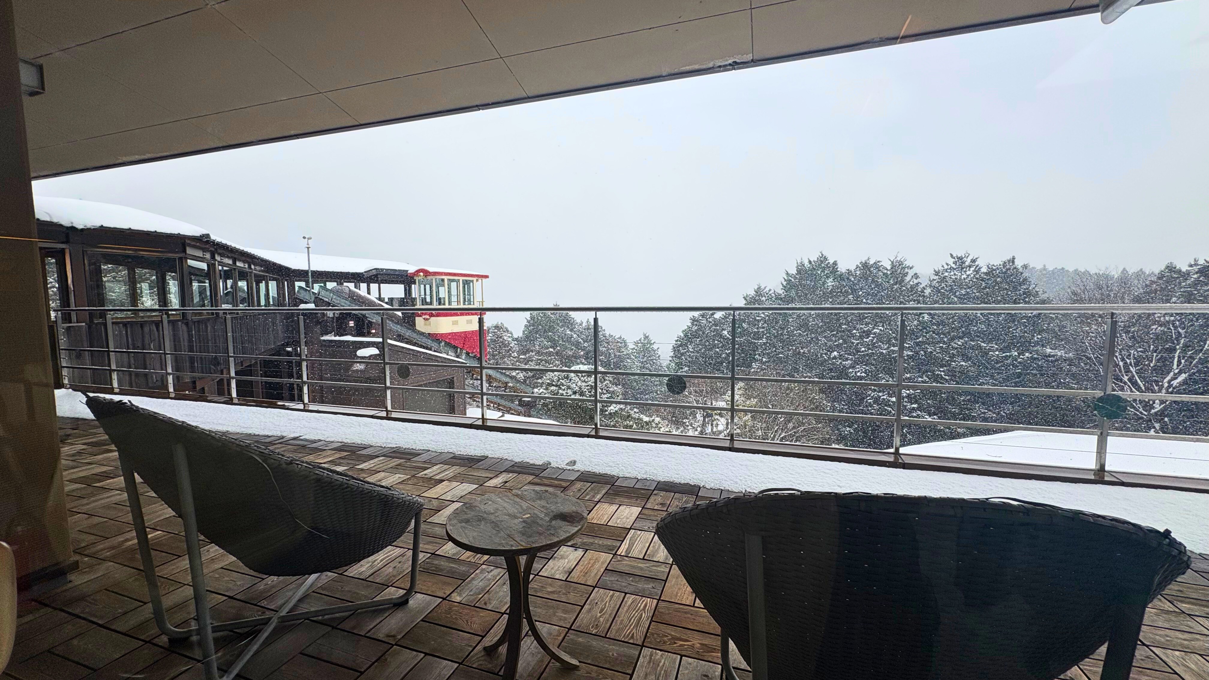 ◆年に数回見られる雪景色