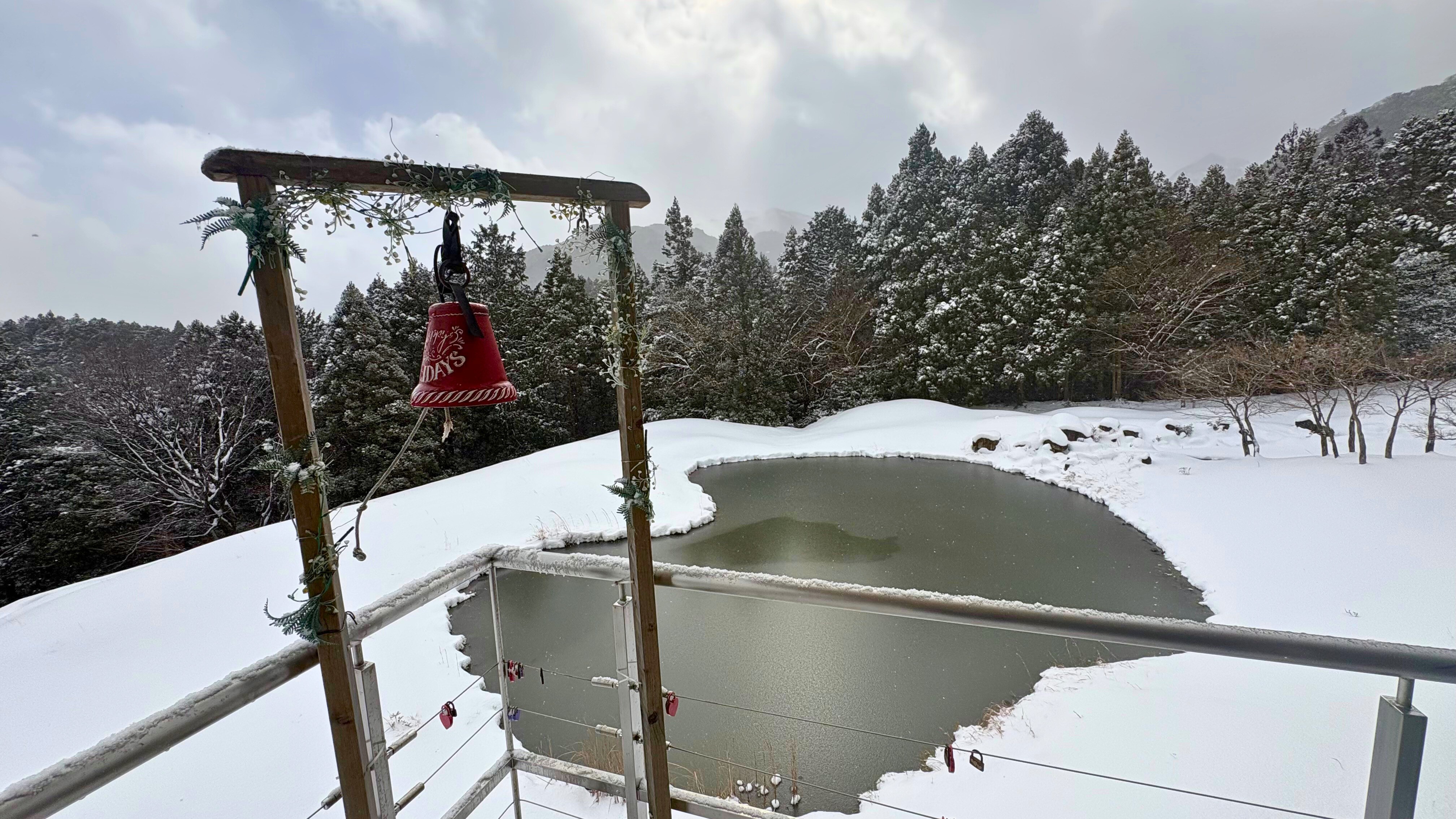 ◆年に数回見られる雪景色