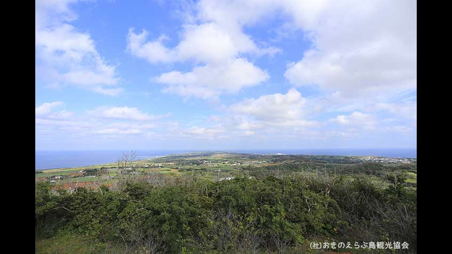 【周辺観光】「越山公園」　右側が太平洋、左側が東シナ海を一望できます