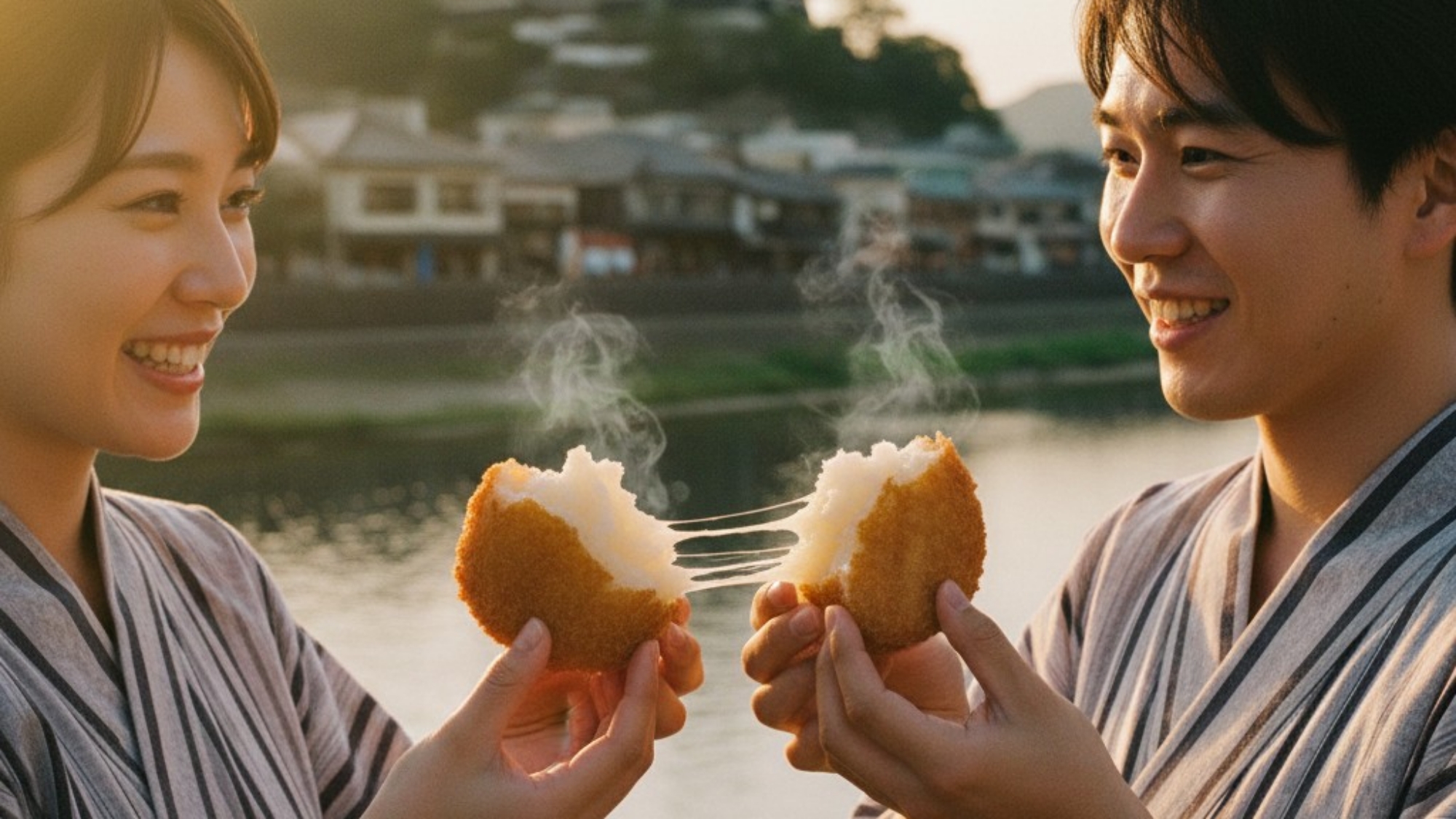 ご当地名物「大洲コロッケ」、ホテル近くのお店で食べられる！　※イメージ