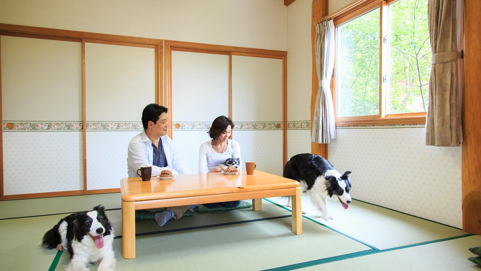 【温泉付きコテージ／部屋食】黒毛和牛のしゃぶしゃぶで贅沢に