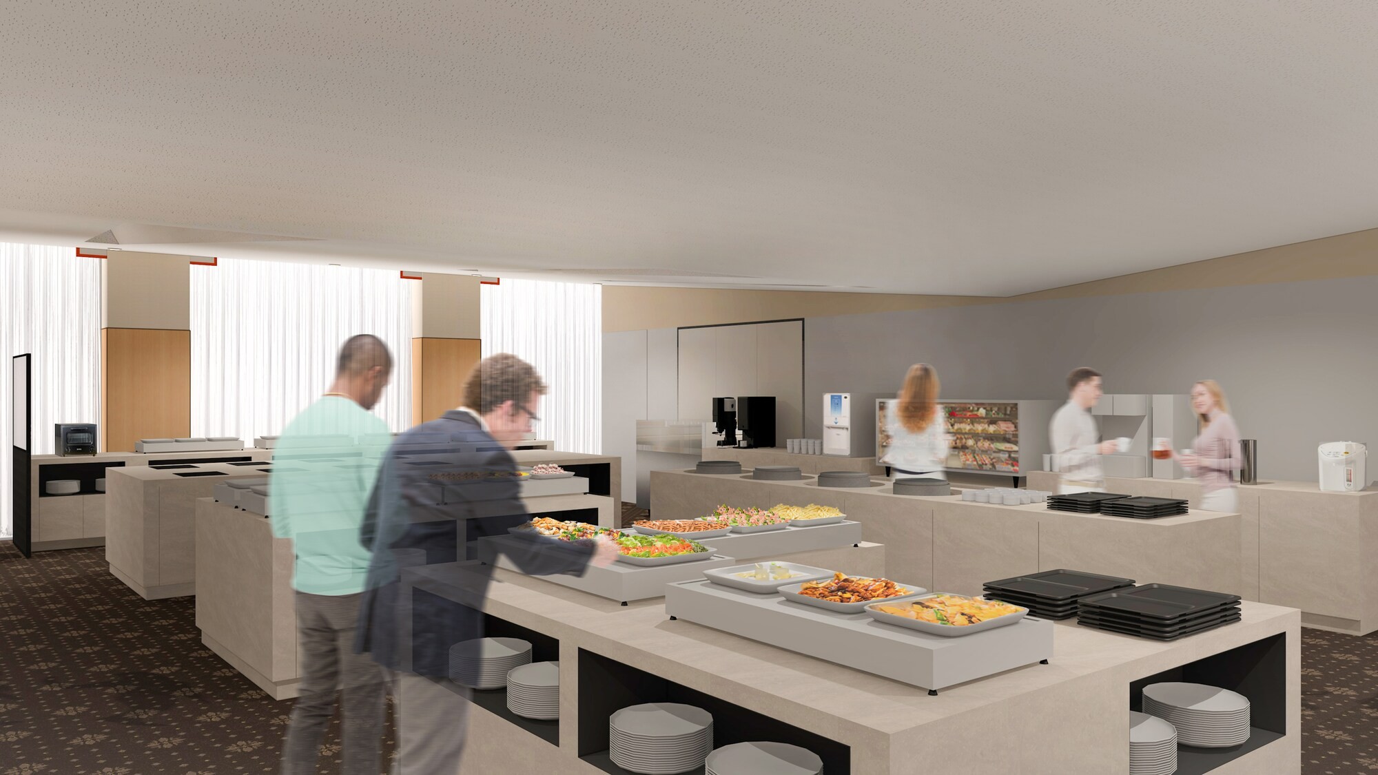 4階ビュッフェレストラン（臨時会場）イメージ