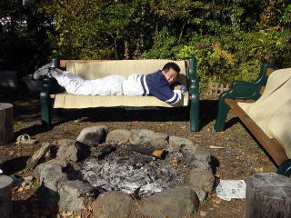 焚き火・・