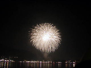 河口湖花火祭り