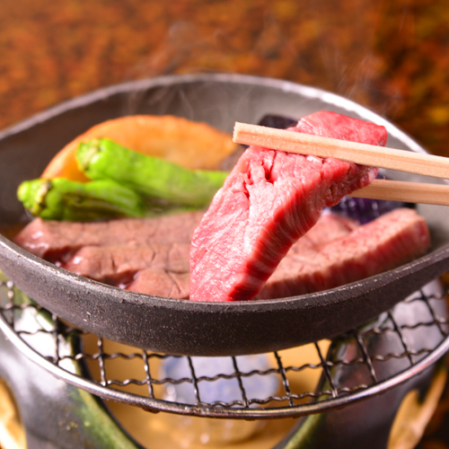 The regular course includes A4 rank Wagyu beef teppanyaki. Even though it's a Japanese-style inn, delicious meat is still delicious!
