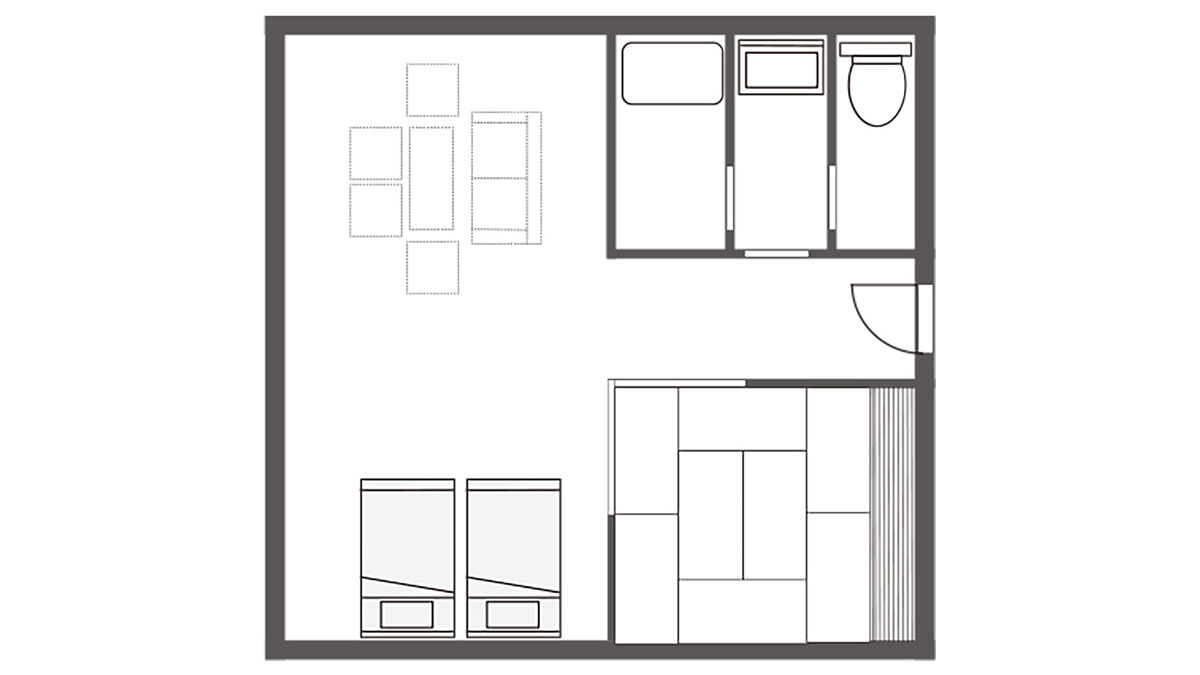 クラシックジュニアスイート７２平米／平面図