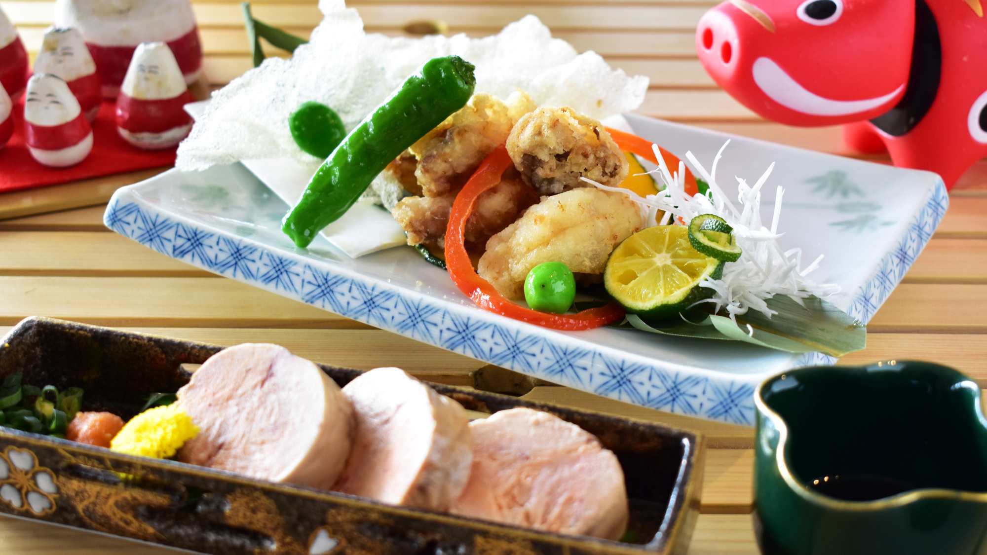 【夏・鮟鱇(あんこう)】福島県常磐沖から水揚げされる高級魚／鮟鱇唐揚げとあん肝付き＜夕朝食付＞