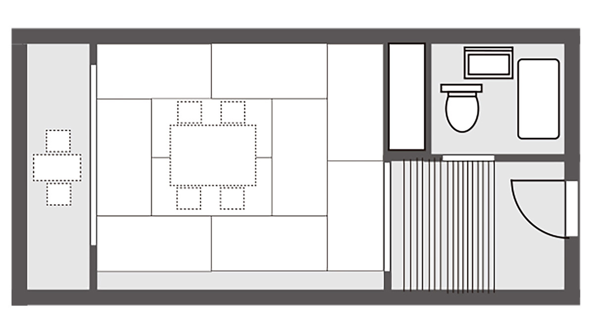 和室１０帖／平面図