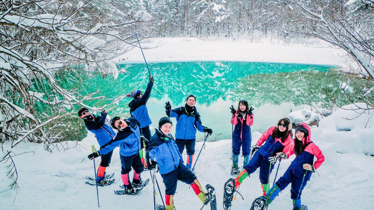 スノーシュー五色沼ツアー体験