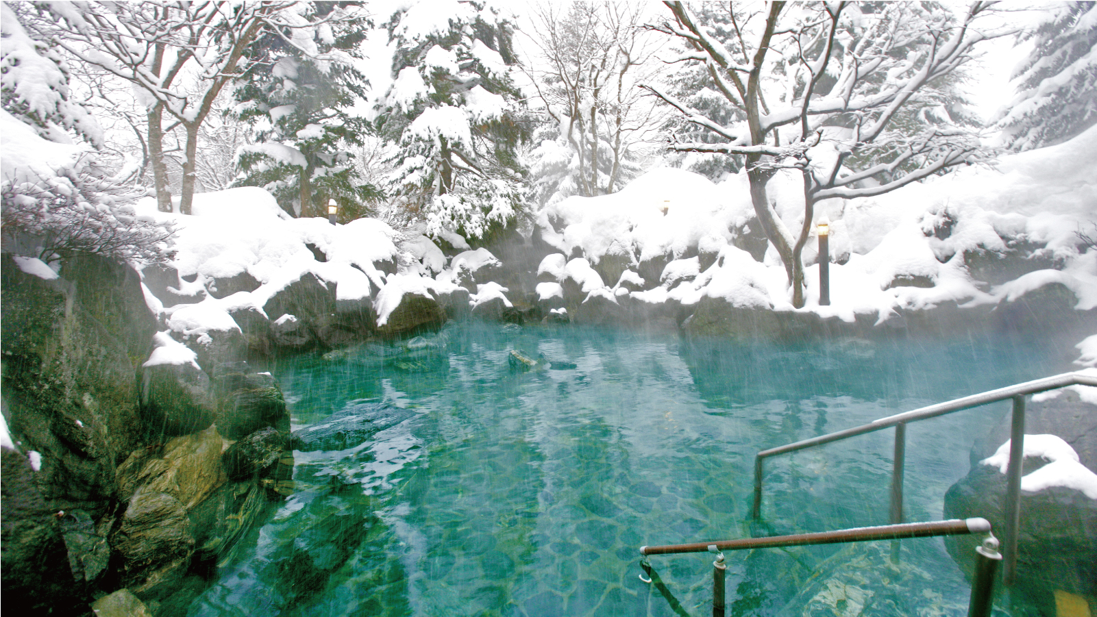 【冬】雪見の五色温泉露天風呂（イメージ）
