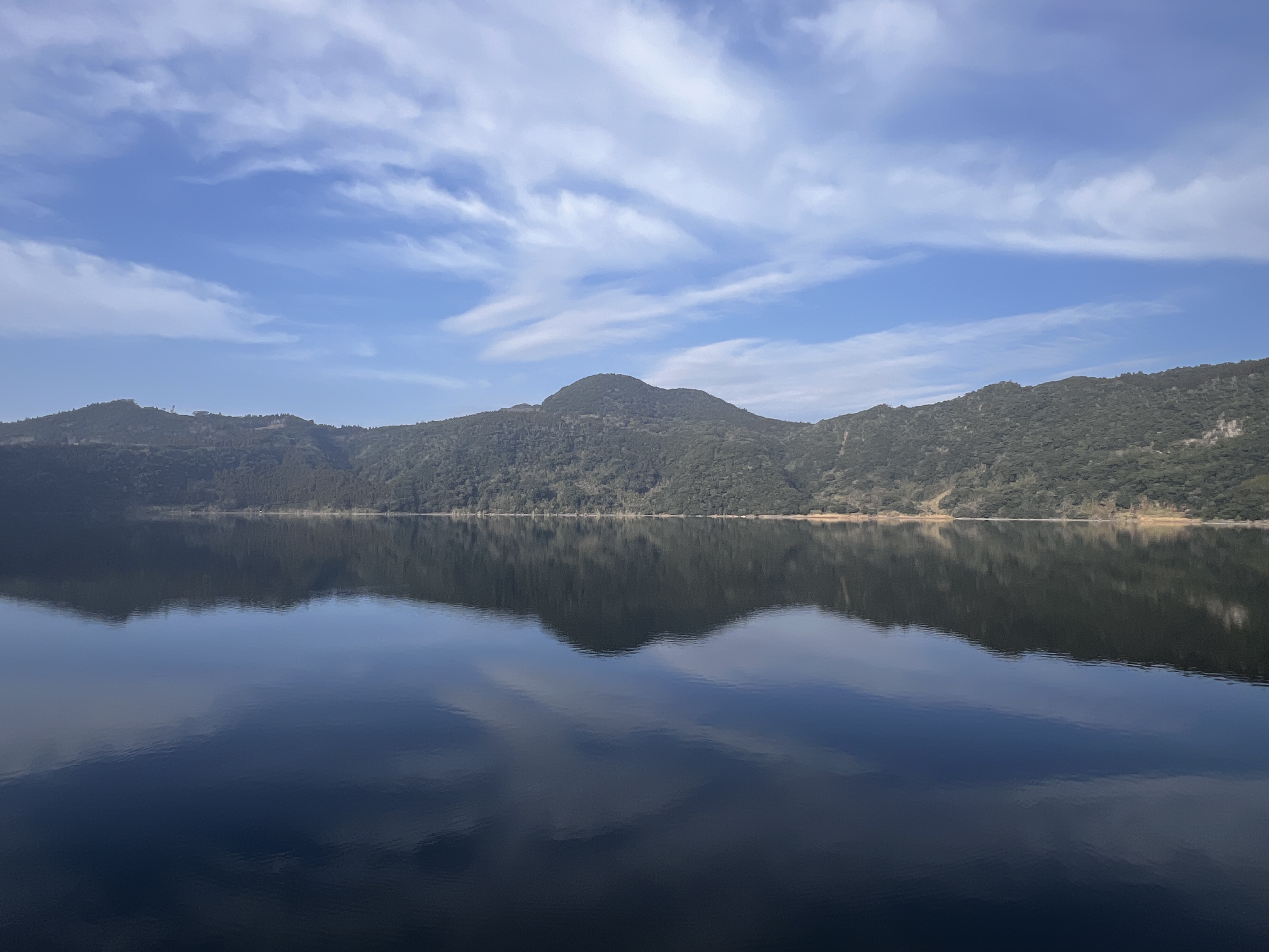 朝の鰻池の景色