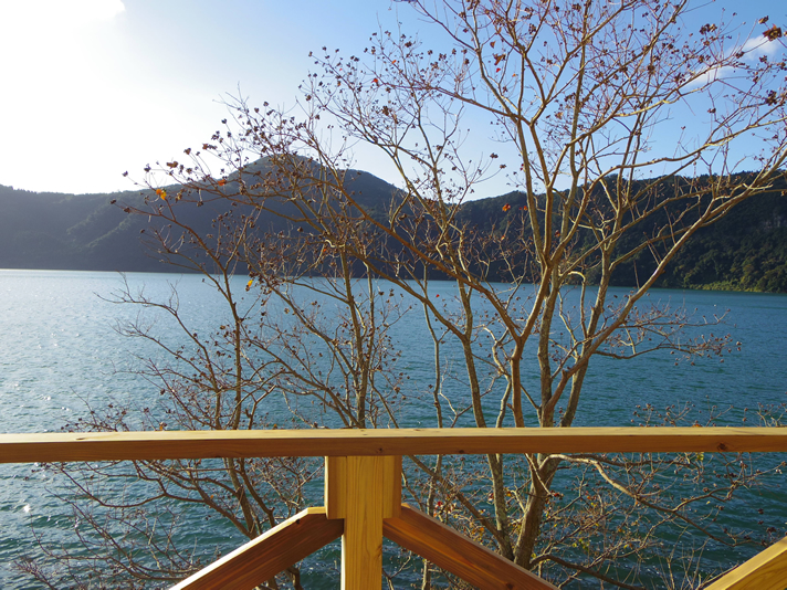 デッキから望む鰻池