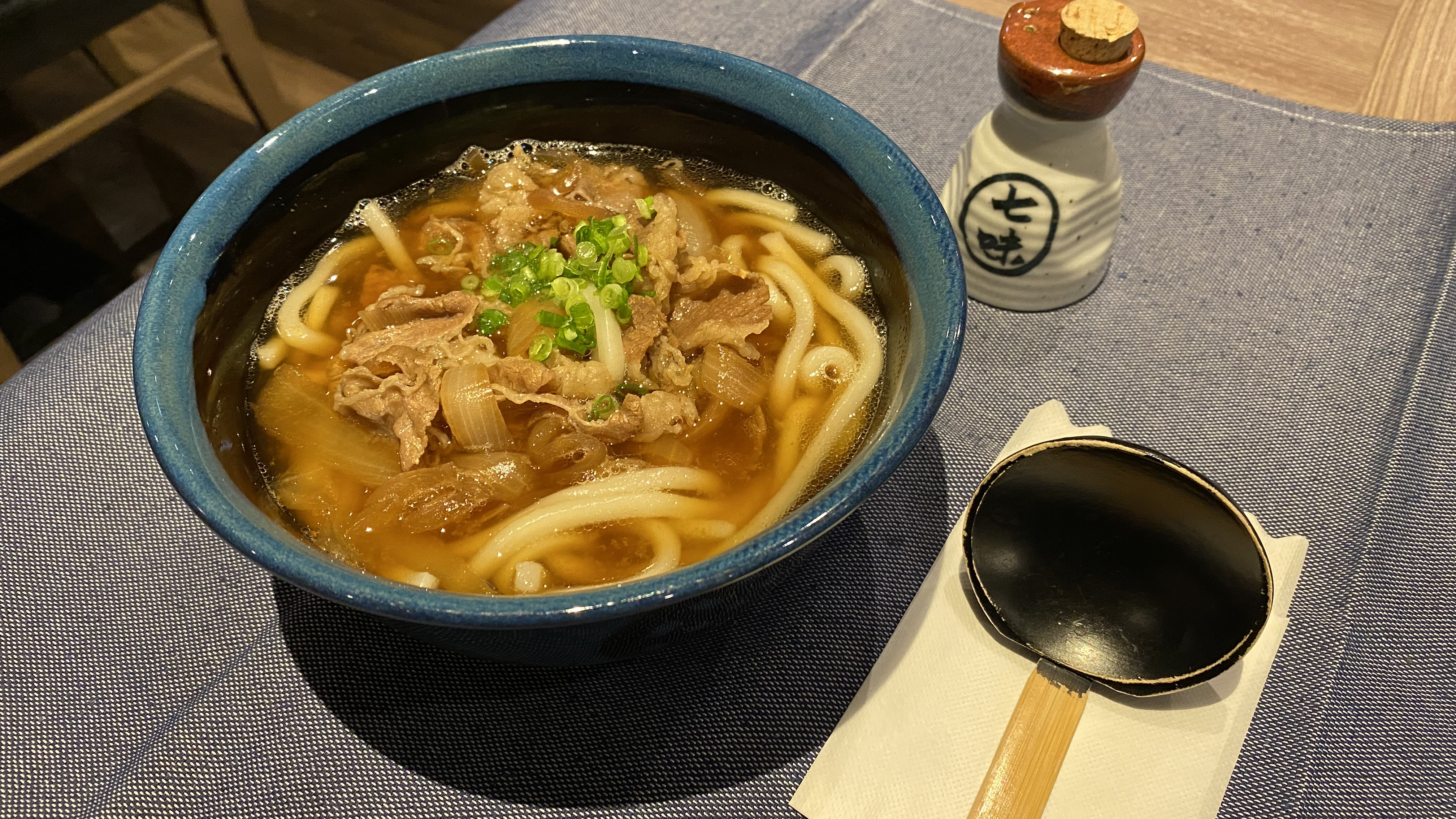 ◆夕食「肉うどん」