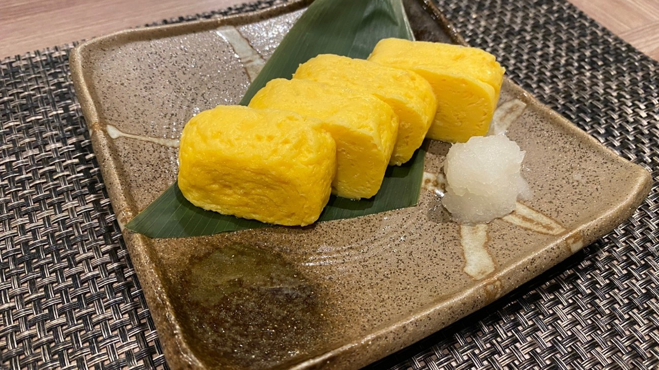 ◆【仙台東・夕食オリジナルメニュー】ハーフサイズの出し巻き卵