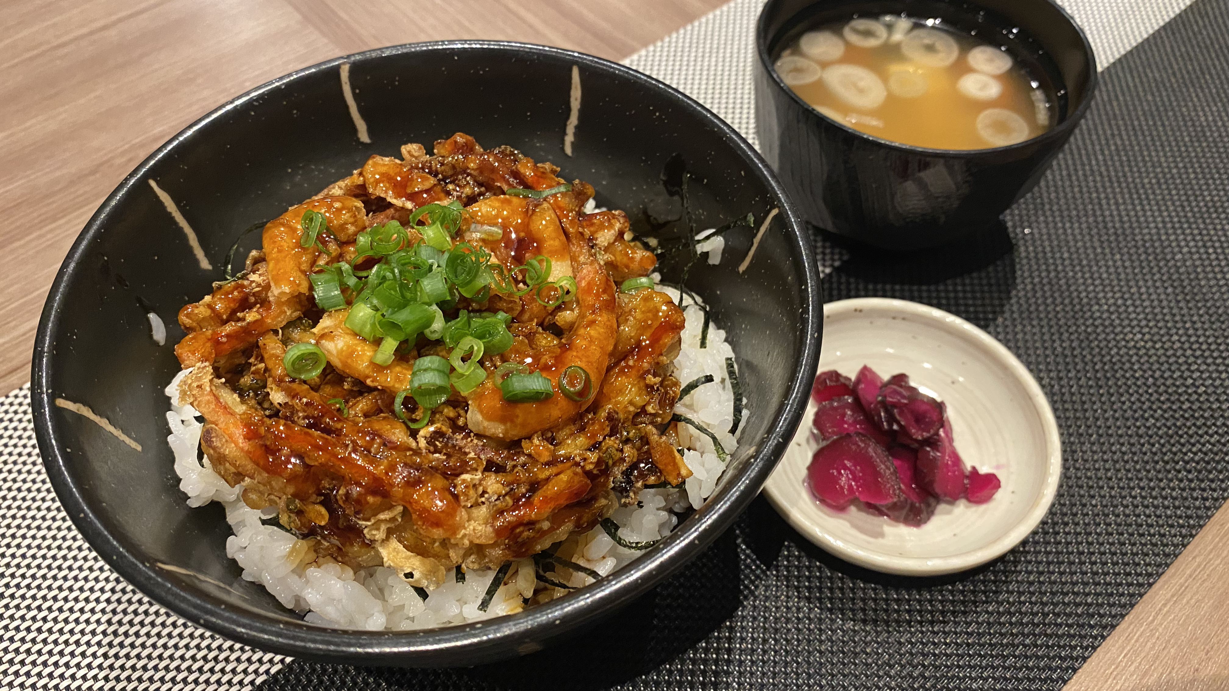 ◆【仙台東・夕食オリジナルメニュー】海老かき揚げ丼