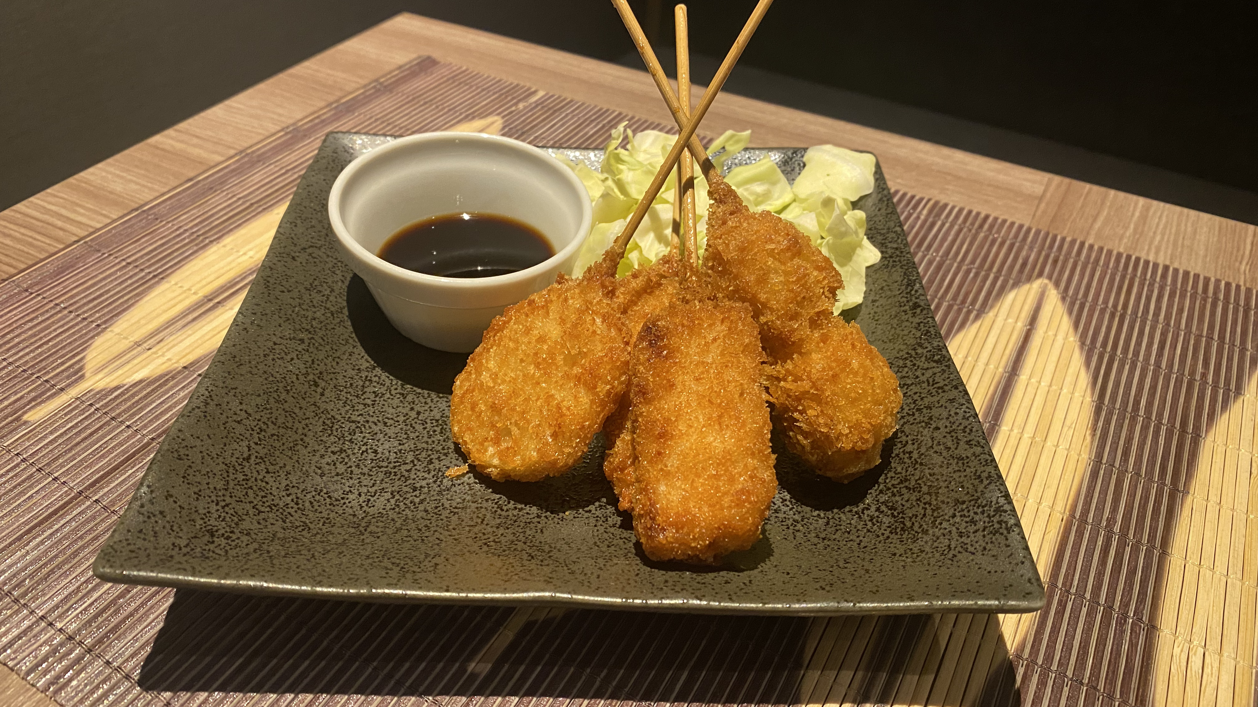 ◆夕食「串カツ盛り合わせ」