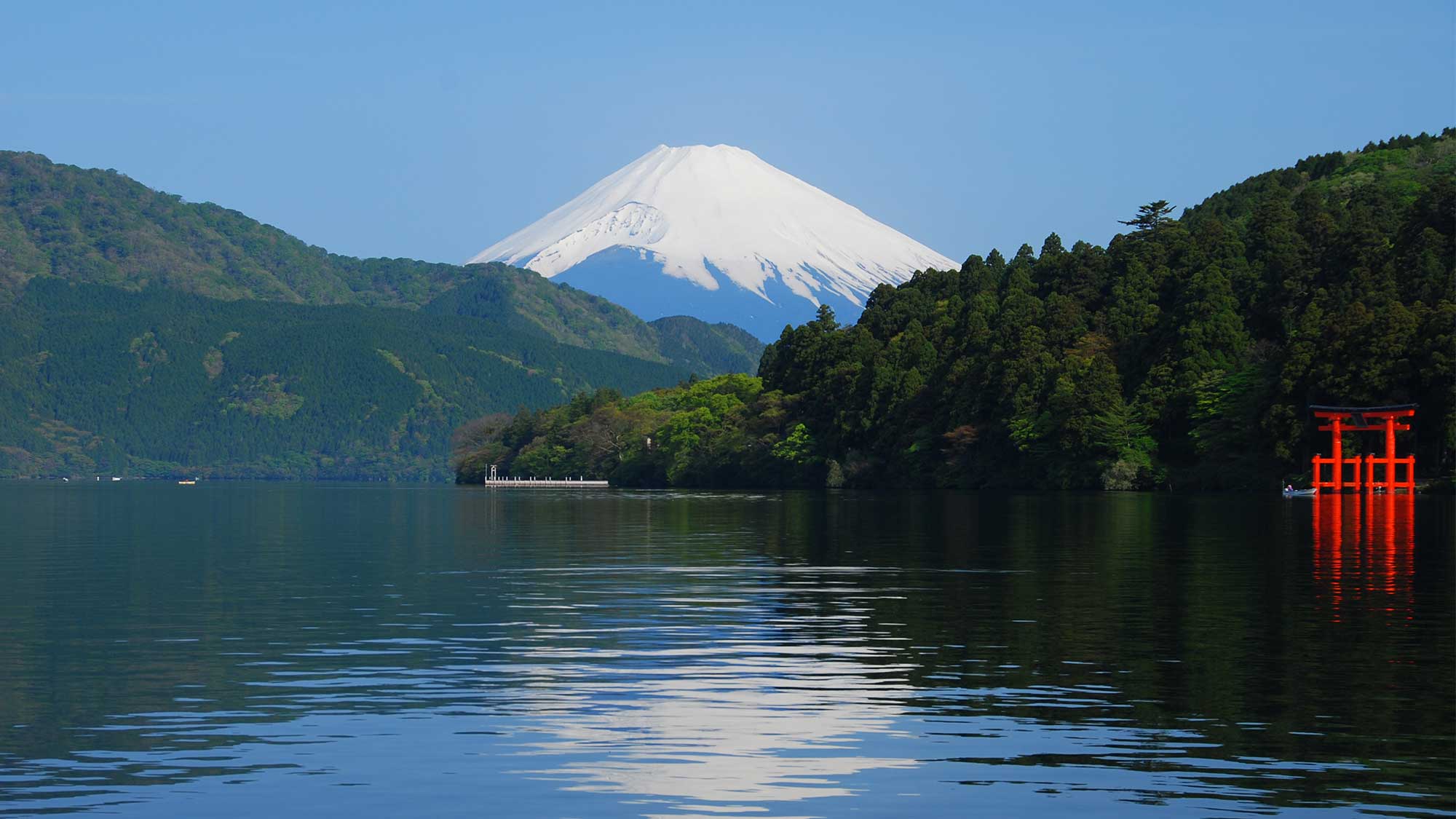 【周辺観光】芦ノ湖と富士山＆鳥居