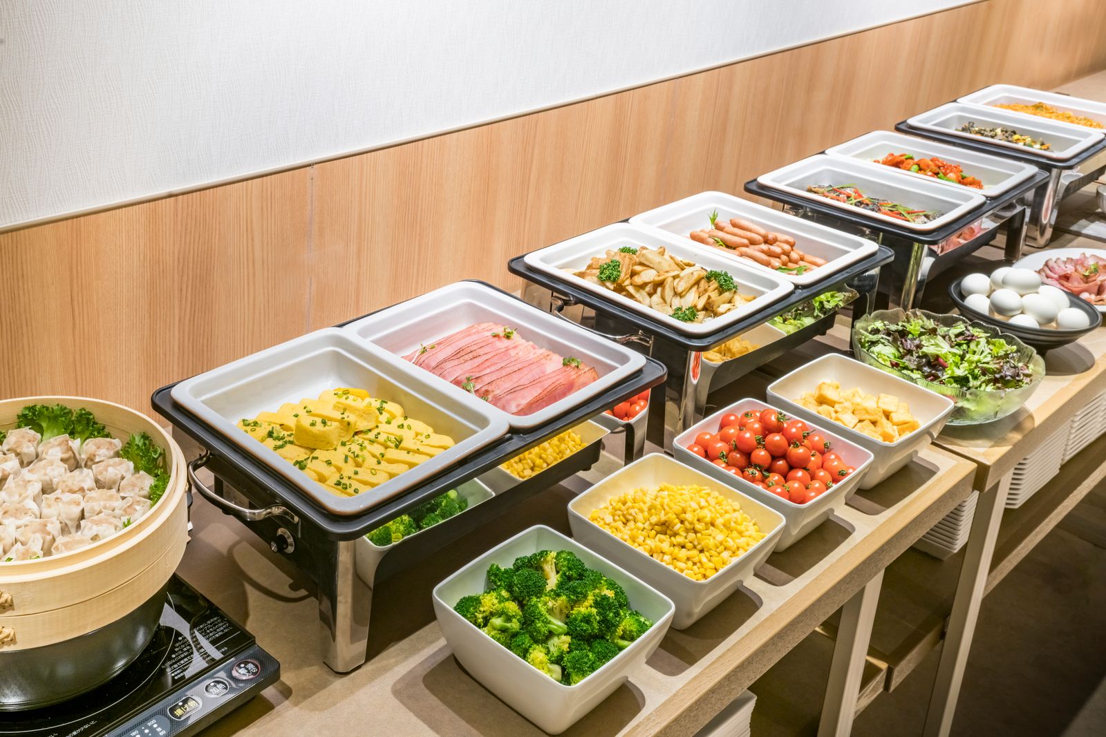 朝食ビュッフェ