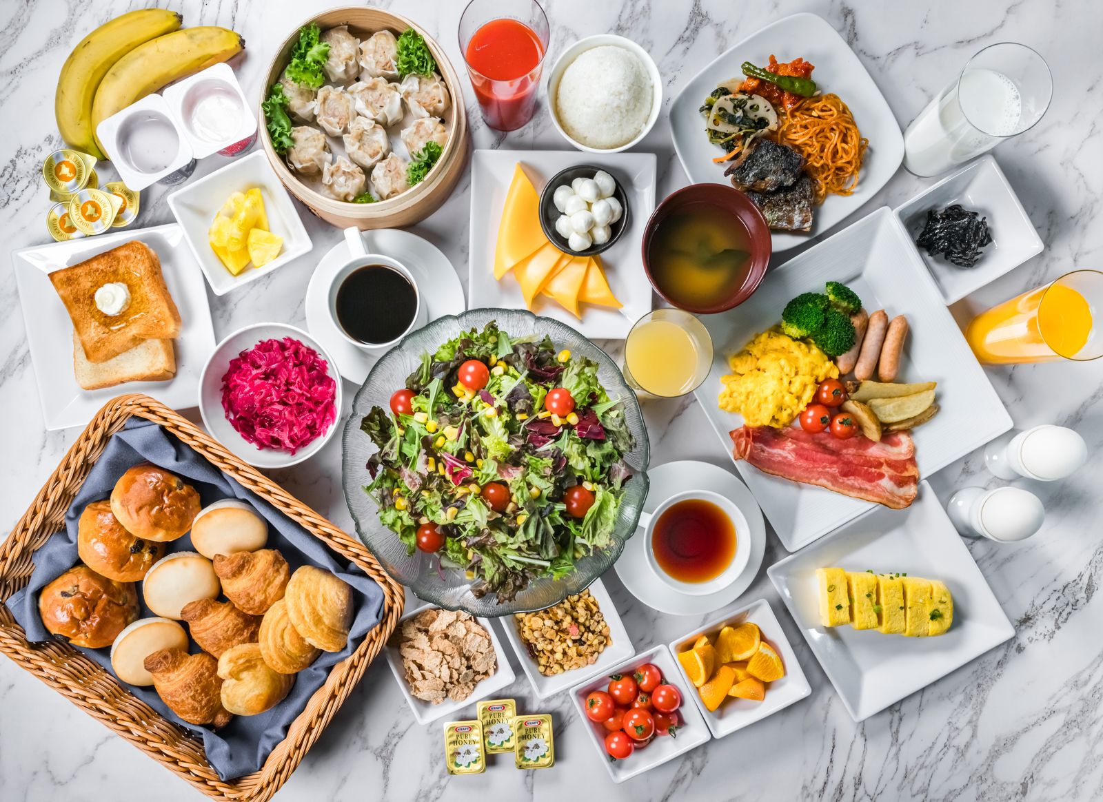 朝食ビュッフェ