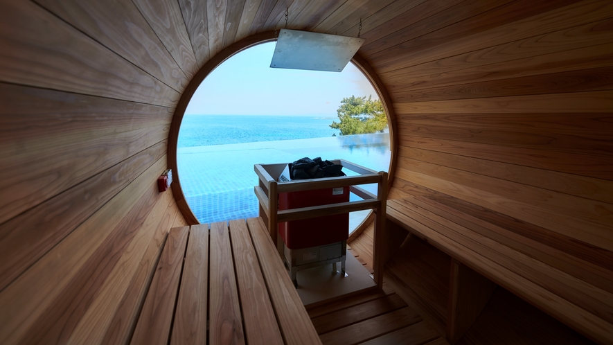 【施設】infinity barrel sauna