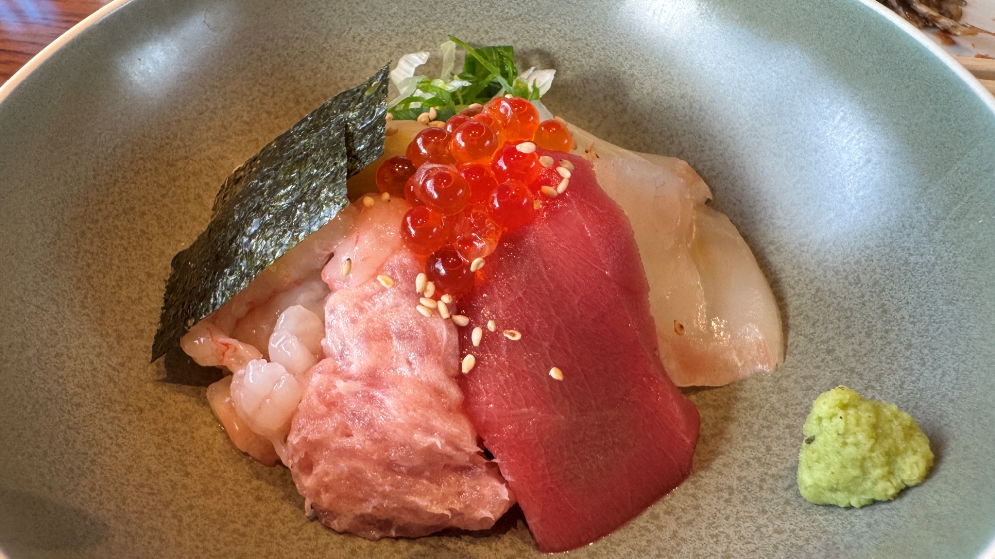 【WTSご朝食】メニュー一例：海鮮丼