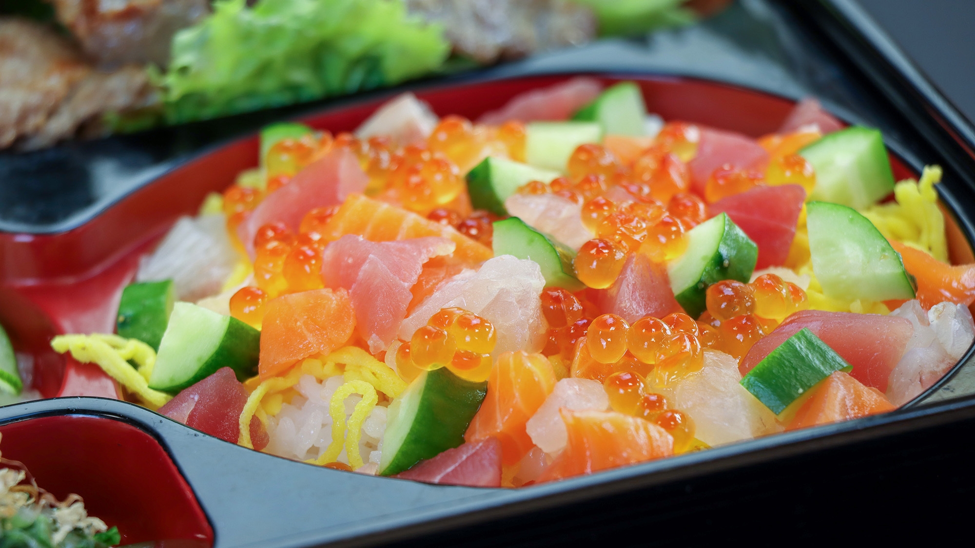 夕食は海鮮バラちらし御膳♪リーズナブルに泊まって温泉も入りたい方に！[1泊2食]