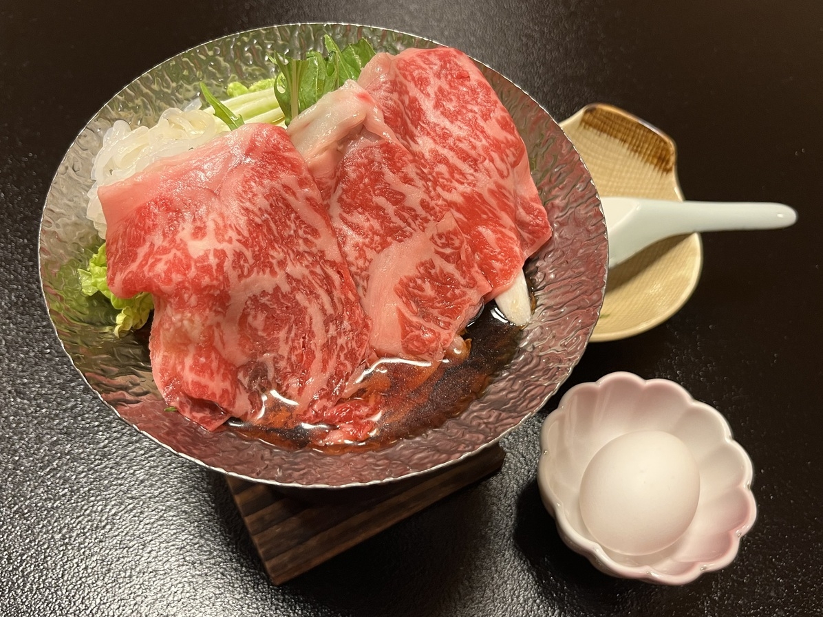 【選べる上州牛】お好きな1品を〜控えめ会席＋上州牛しゃぶしゃぶorすき焼きor炙り寿司〜