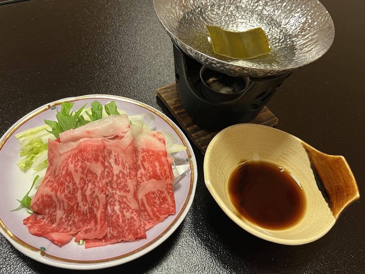 【選べる上州牛】お好きな1品を〜控えめ会席＋上州牛しゃぶしゃぶorすき焼きor炙り寿司〜