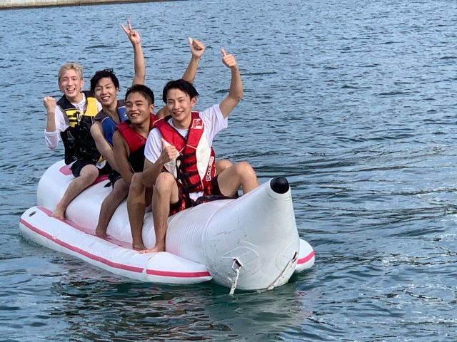 夏だ！海だ！夏休みマリン体験「バナナボート」体験