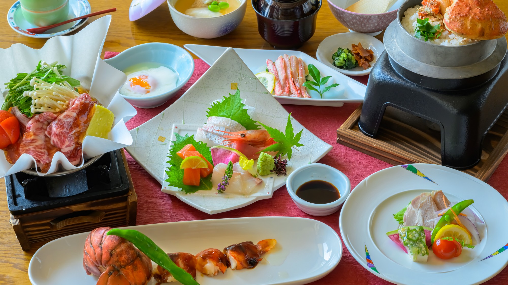 【冬の特選会席～極み～】お造り・ロブスター・和牛すき焼きで贅沢至福のひととき