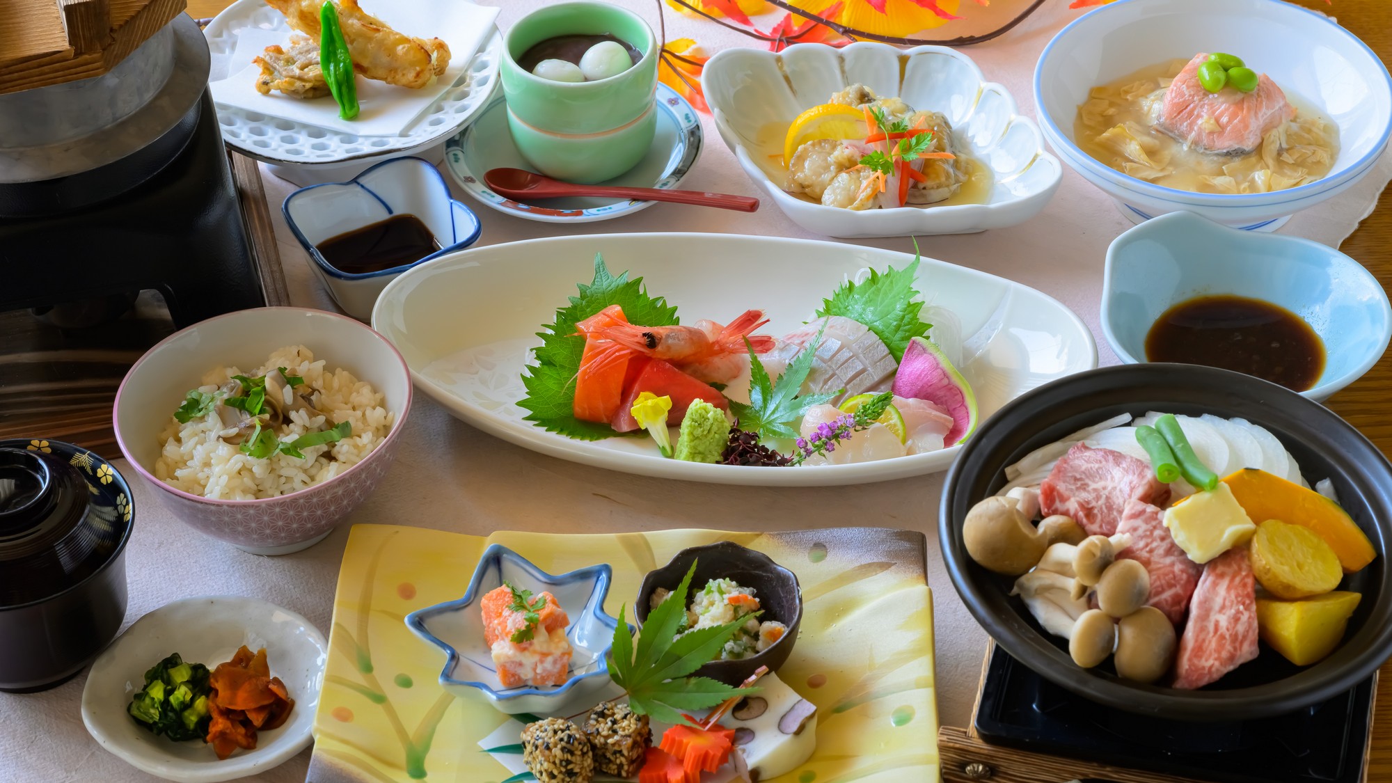 秋限定のグルメプラン！旬の味覚満載の「秋のさくら会席」