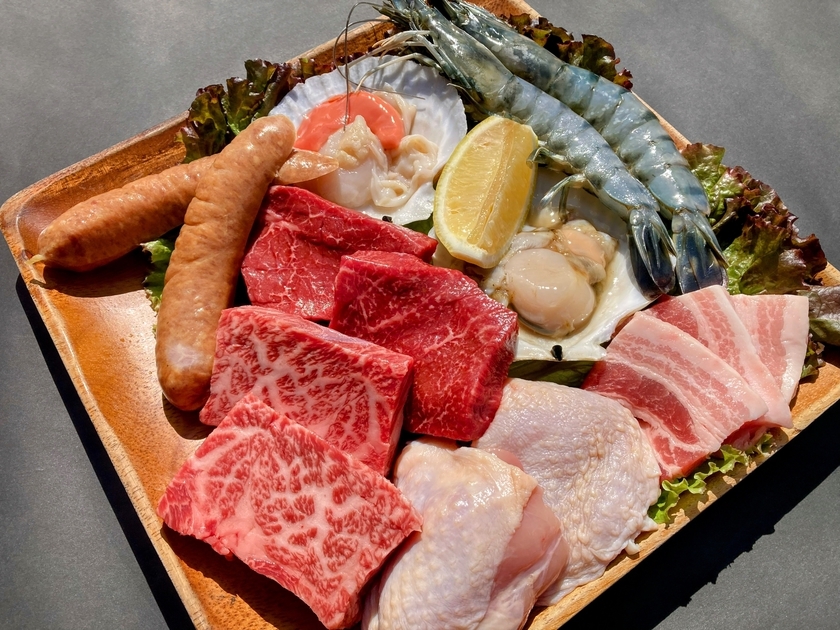 わんちゃんと一緒♪但馬牛も味わえる【但馬の食材プレミアムBBQ】朝食付きプラン  ログハウス