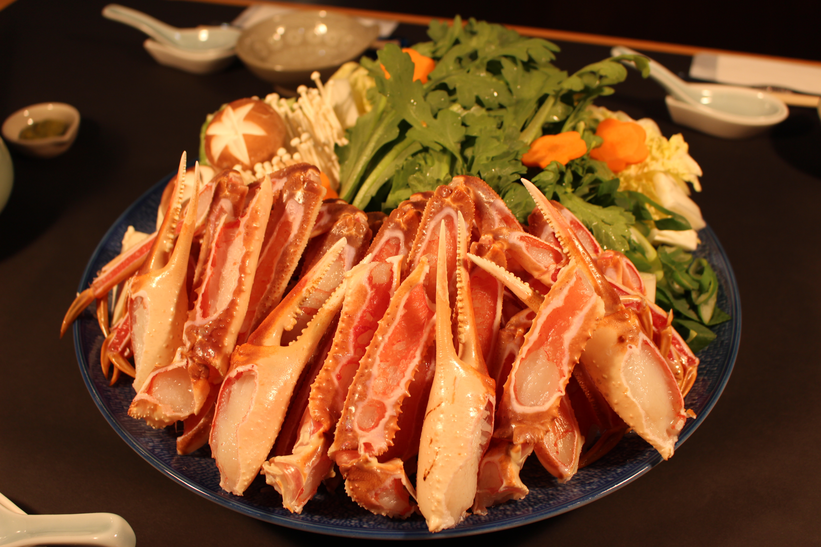 かにすき鍋　盛り