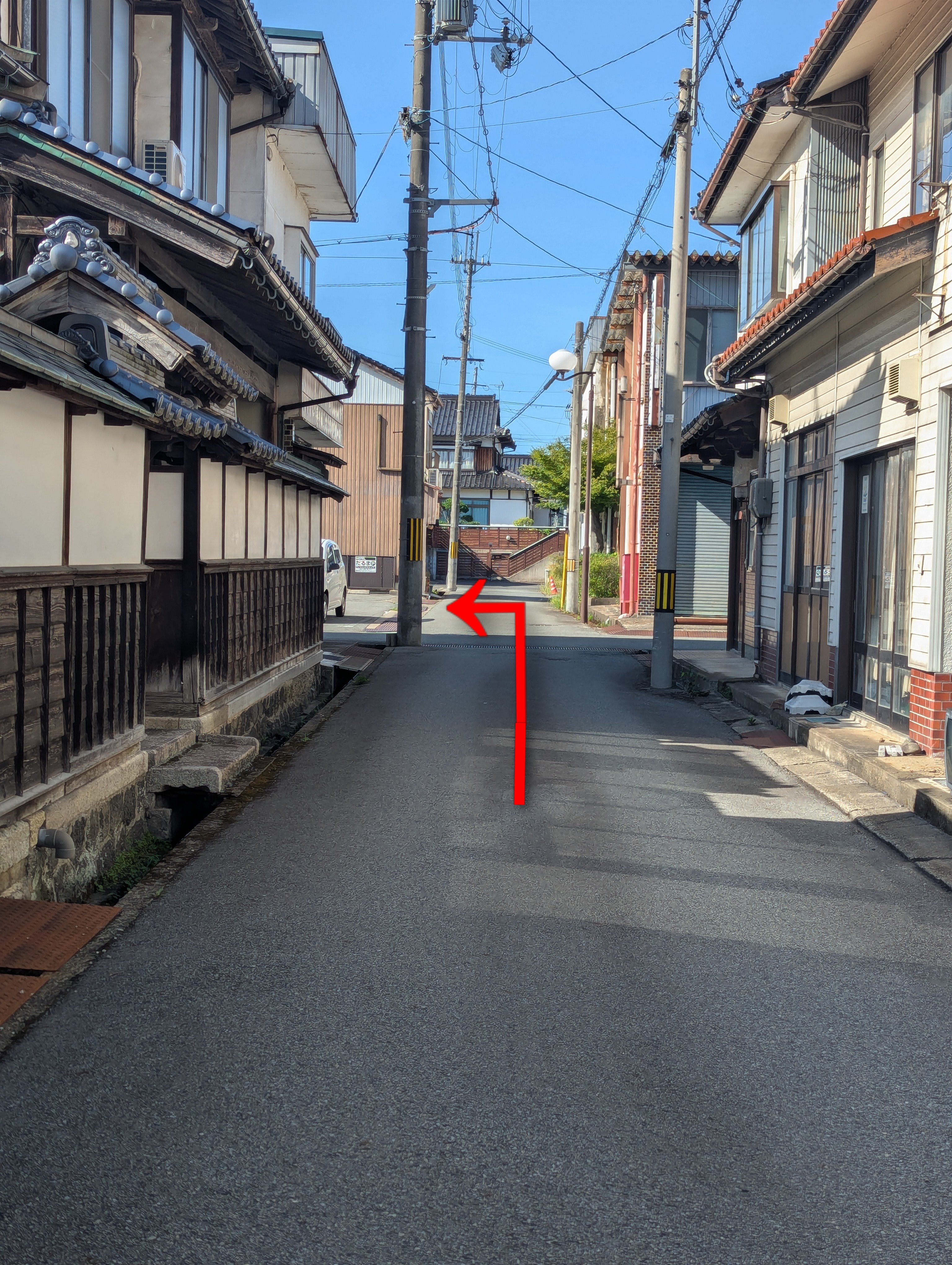 駐車場への道順