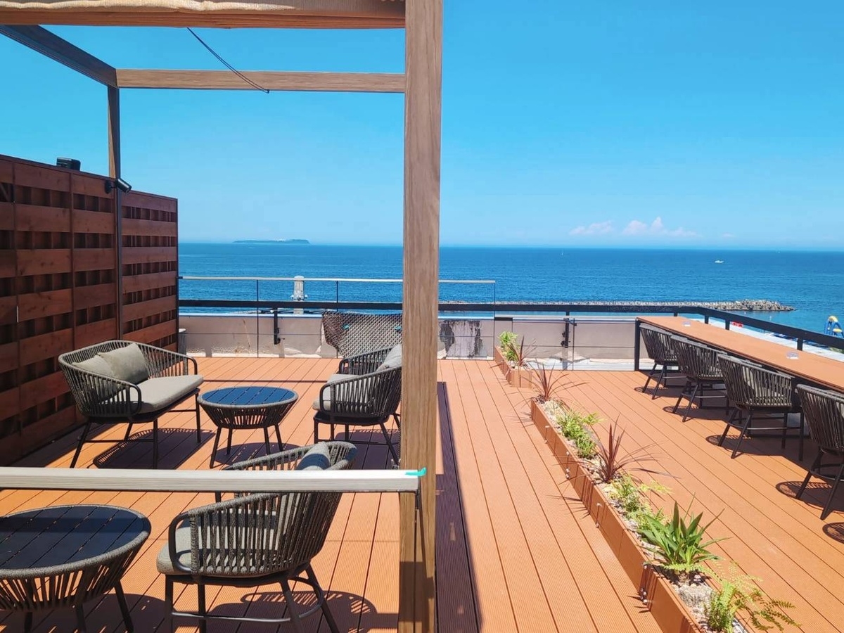 【新設】煌めく海面と星空、波音に包まれる贅沢★屋上ルーフトップバーナイトビュー確約「伊豆の彩り会席」