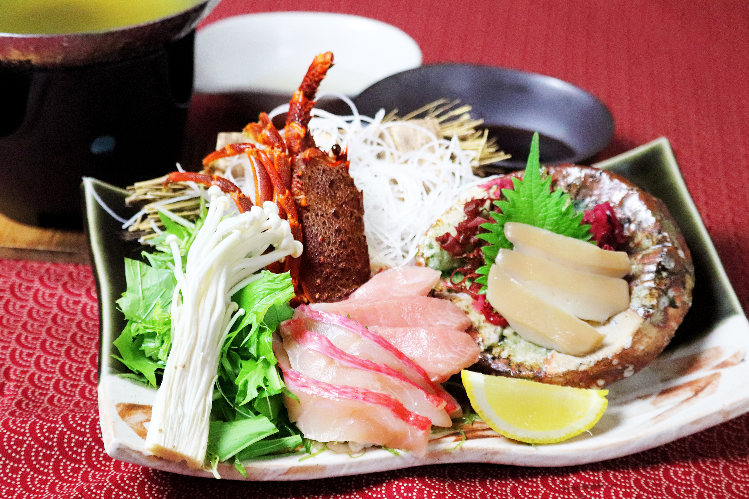 【ご夕食】海鮮しゃぶ（セブンシーズ彩り会席）