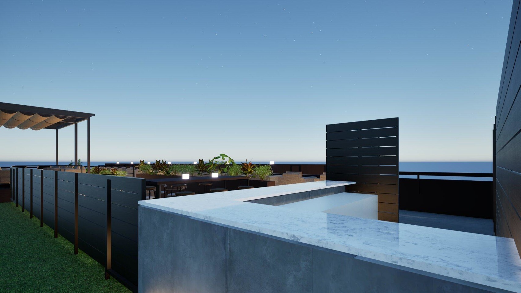 （イメージ）7/17〜【新設】煌めく海面と星空、波音に包まれる贅沢〜屋上ルーフトップバーナイトビュー