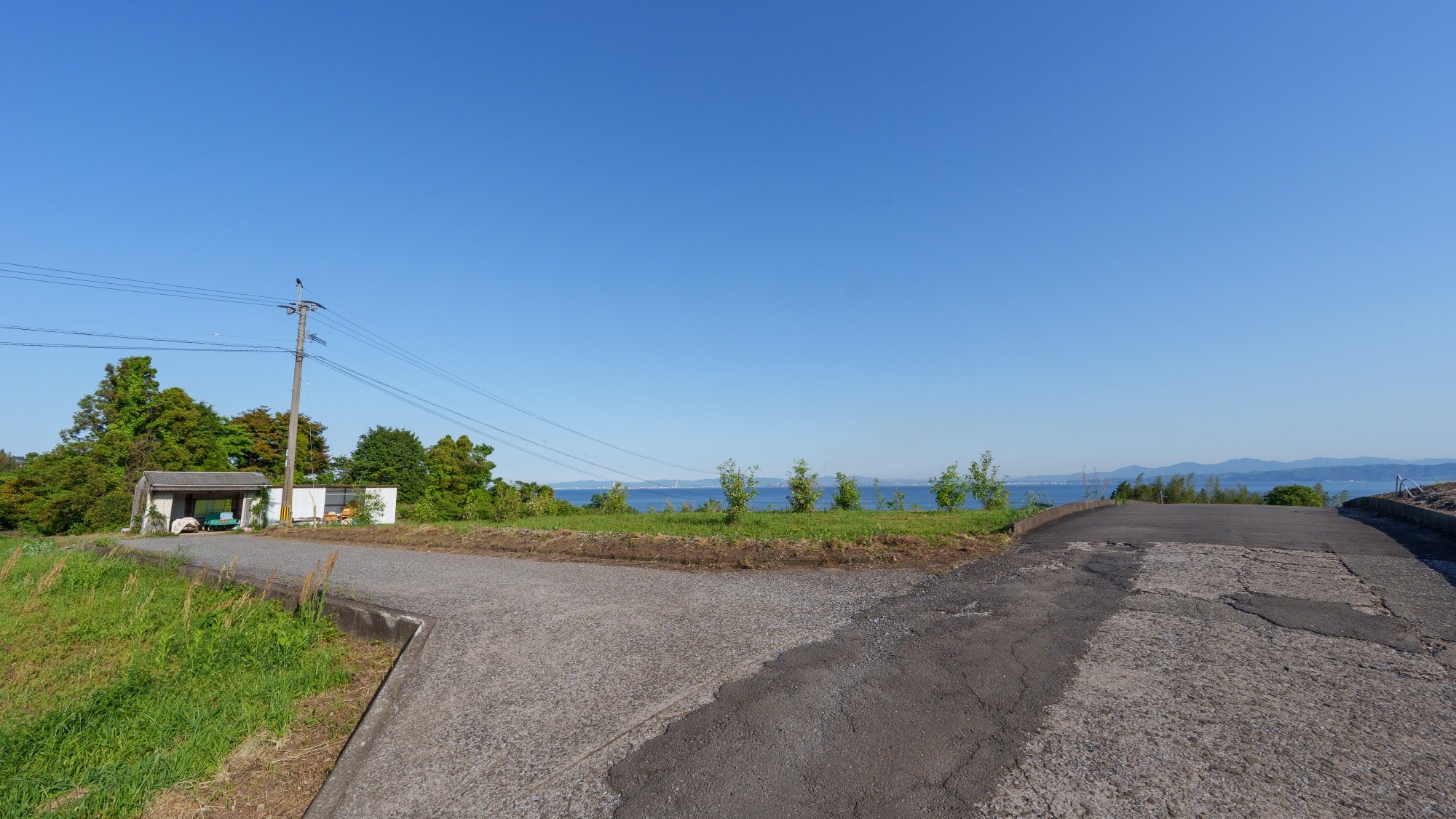 【宿までの道のり③】道中には坂道があります　上っている時はまるで水平線に吸い込まれていくような気分