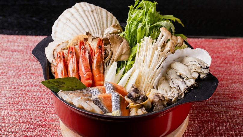 【冬季限定】スタッフおすすめ！海鮮たっぷり寄せ鍋プラン【お部屋食】