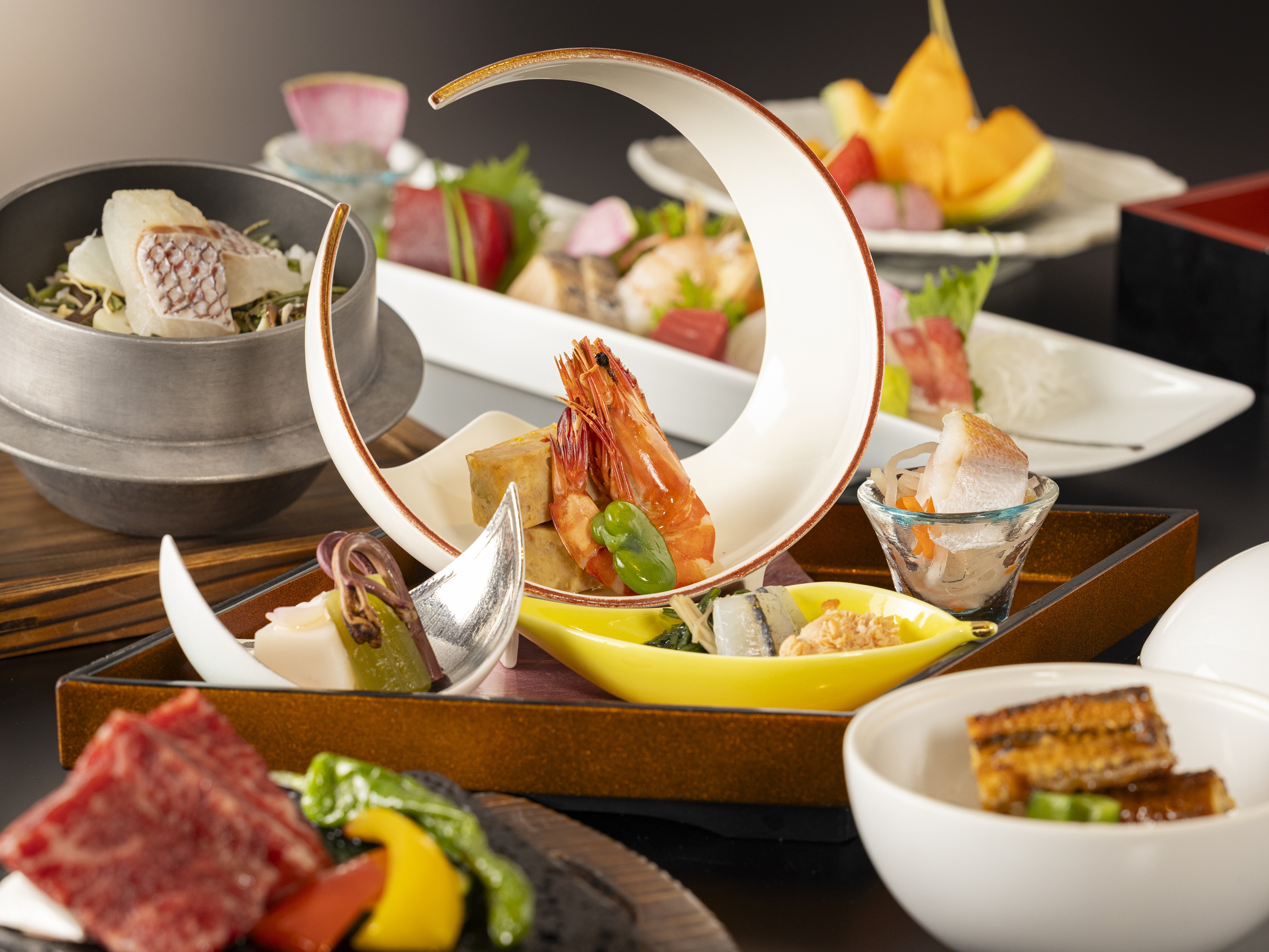 夕食「椿」会席（ハイグレード）プラン　料理イメージ　2026年3～5月