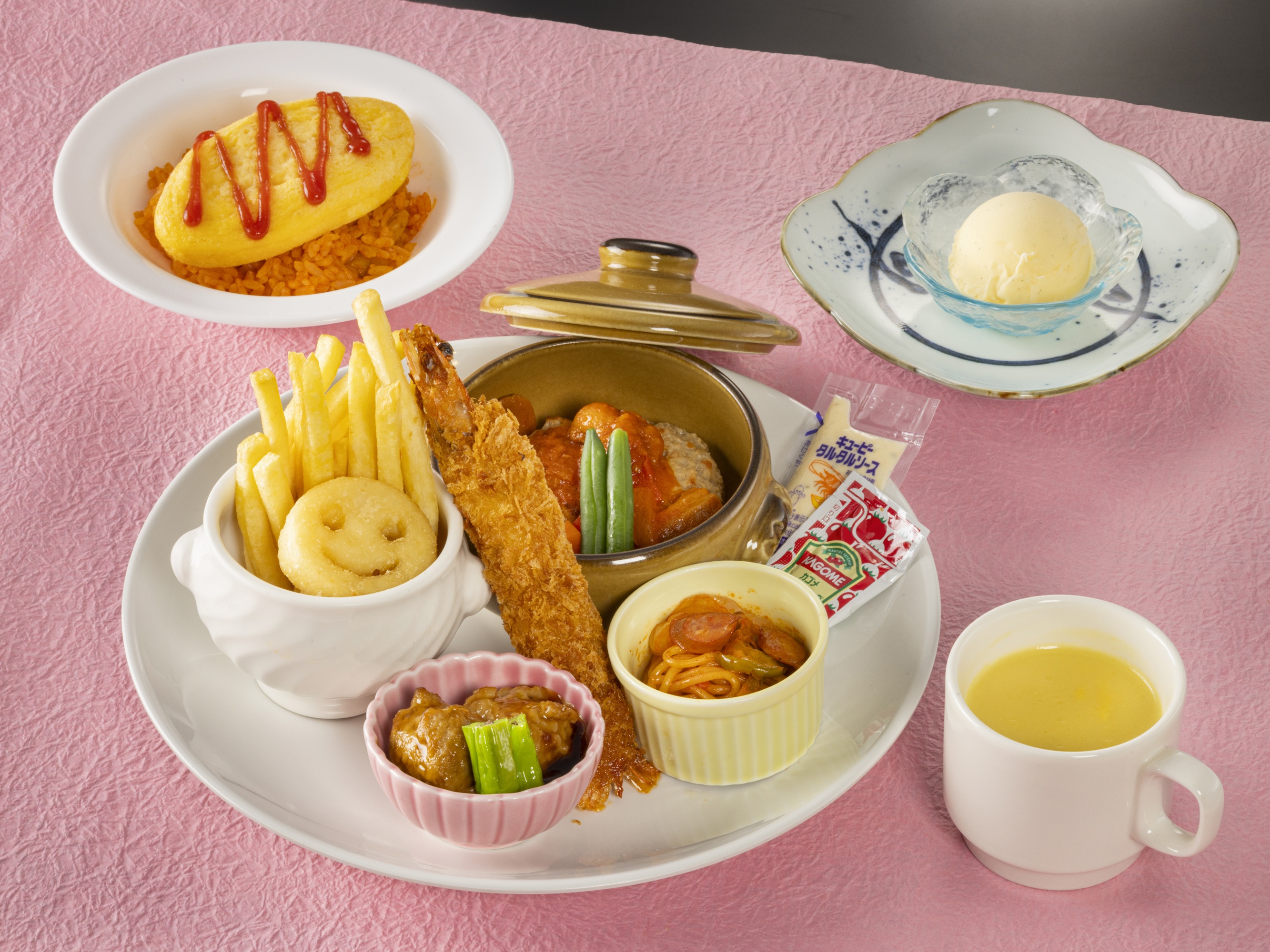 夕食「お子様ランチ」料理イメージ