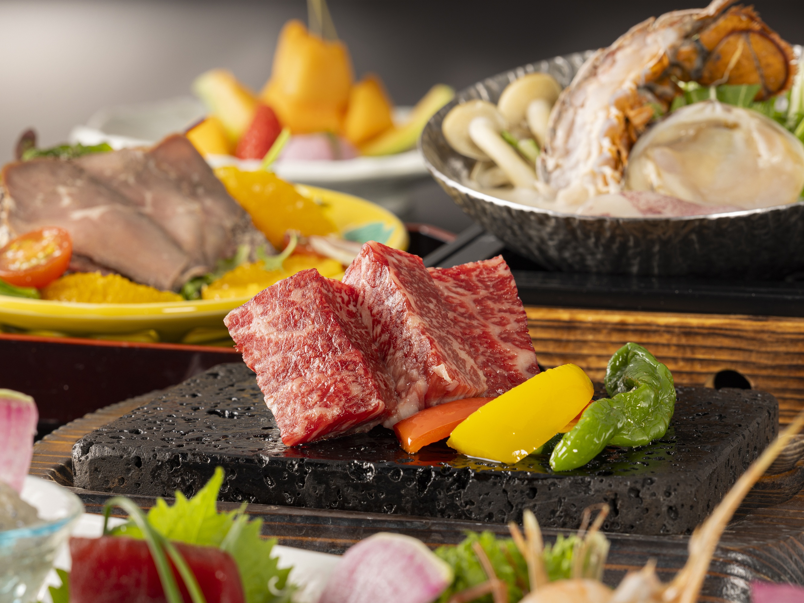 夕食「料理長おまかせ」会席（厳選）プラン　料理イメージ　2026年3～5月