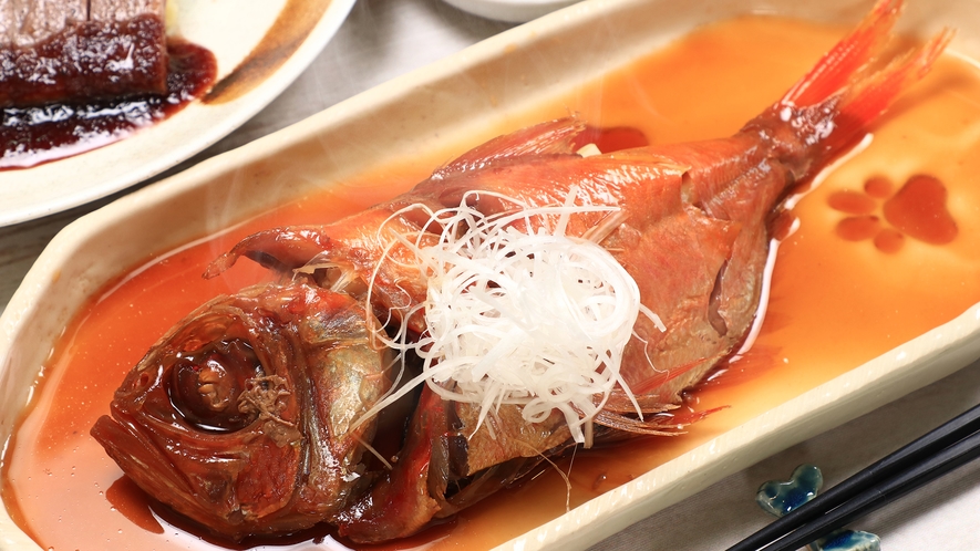 【夕食】 金目鯛の煮付*