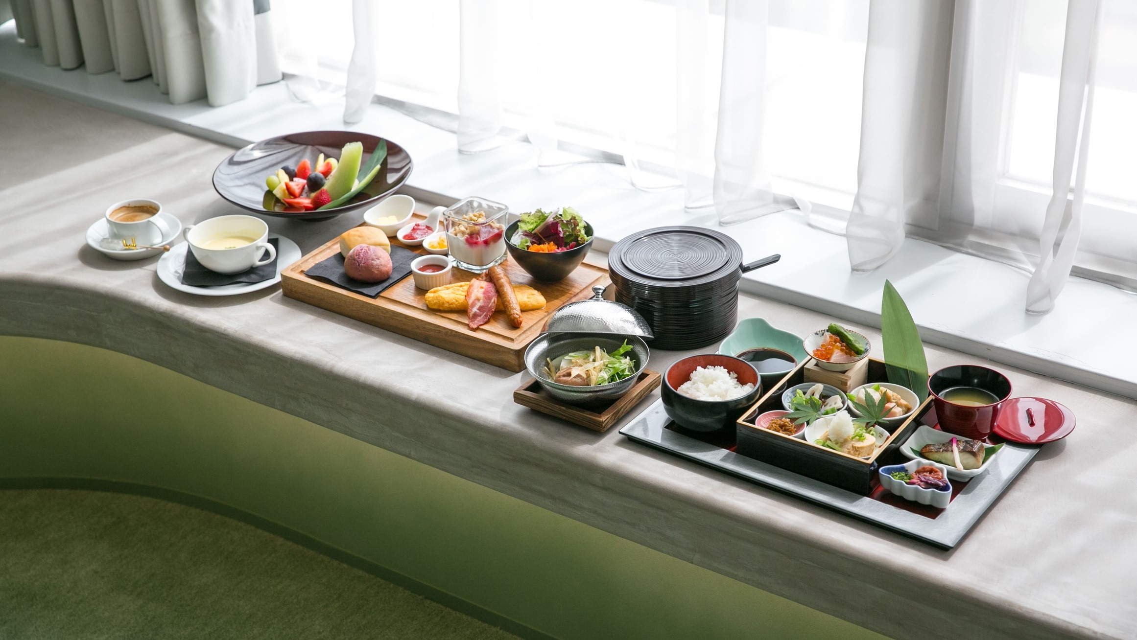 和食・洋食選べる2種の朝食