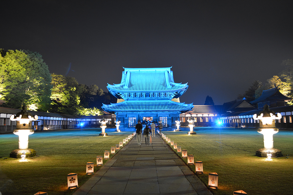 国宝瑞龍寺　期間限定でライトアップされます