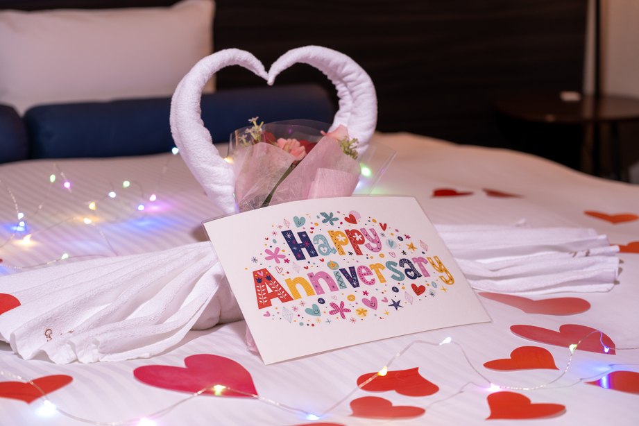 【記念日・誕生日】大切な人へ贈る★タオルアート＆カード付／11時アウト（素泊まり）