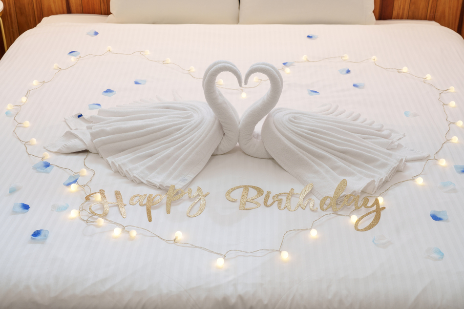 【記念日・誕生日】大切な人へ贈る★タオルアート＆カード付／11時アウト（素泊まり）