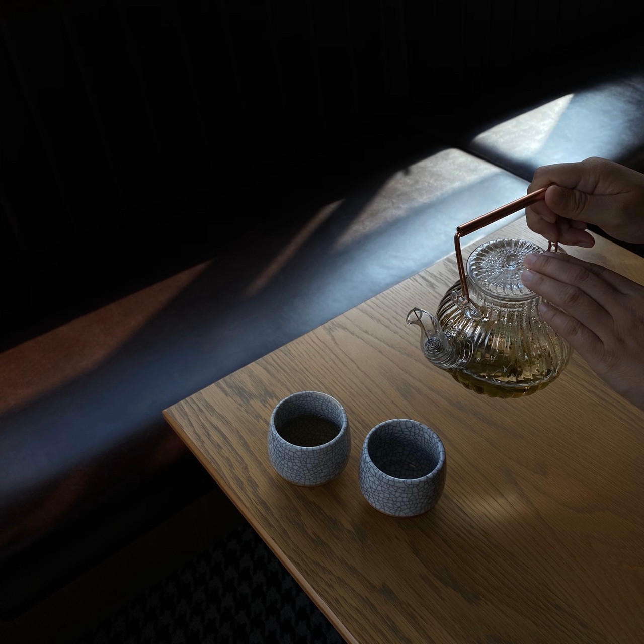 湯上り処のお迎え茶